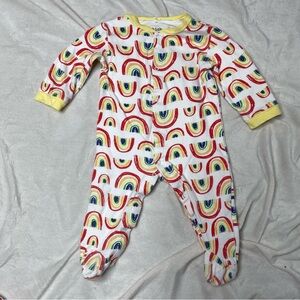 Chick Pea Rainbow 6-9 Month Sleeper and Lovey Set